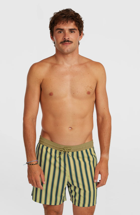 O'Riginals Stripe 15" Swimshorts | Yellow Originals stripe
