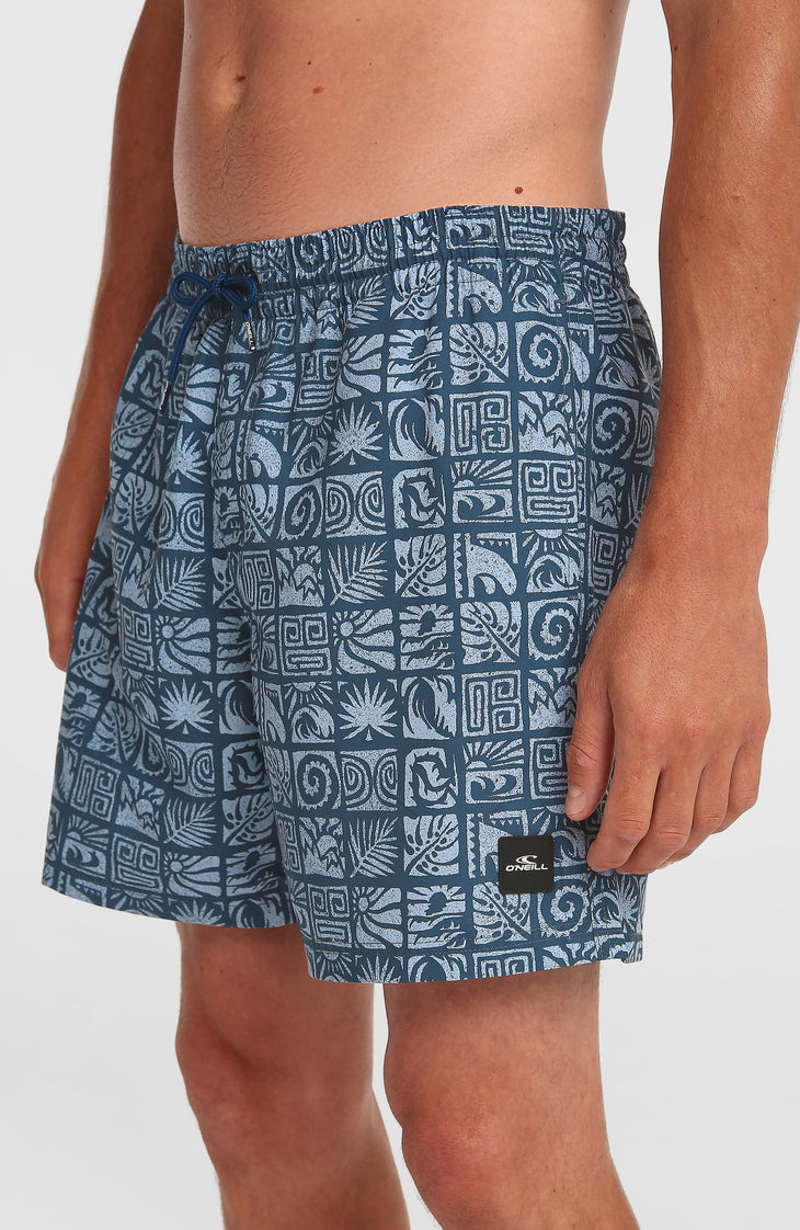 O'Neill Print 16'' Swimshorts | Dark Blue Bricks