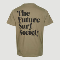 Future Surf Back T-Shirt | Deep Lichen Green