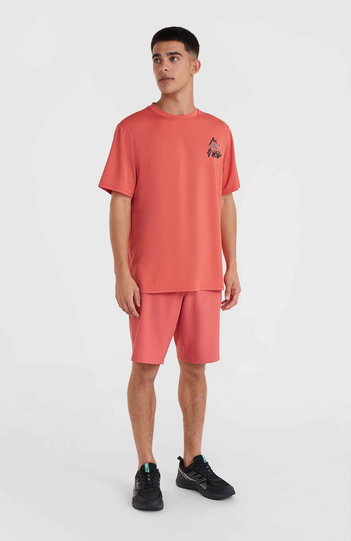 O’Neill Hybrid Logo Polygiene T-Shirt | Red Orcher
