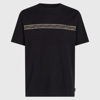 Ikat Stripe T-Shirt | Black Out