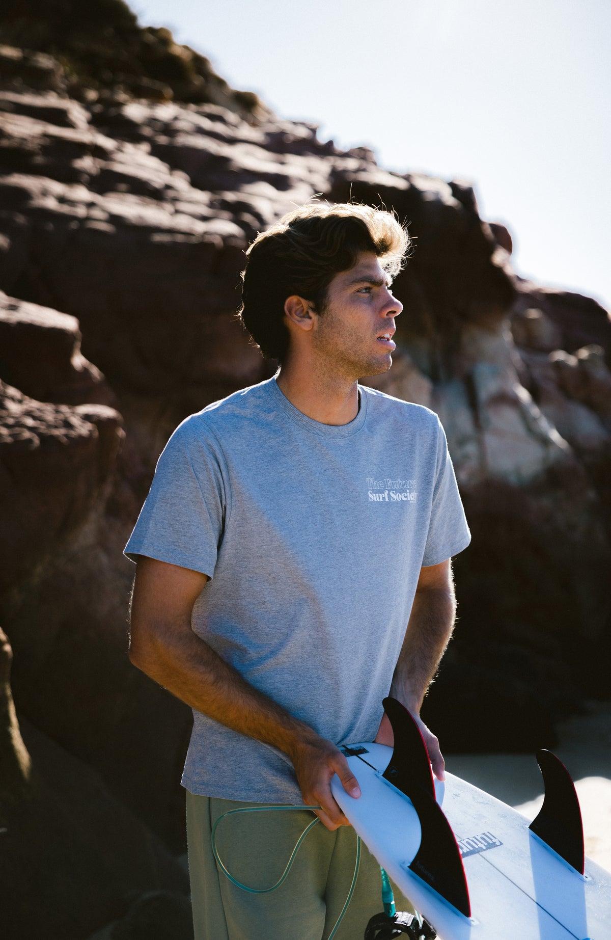 Future Surf Society T-Shirt | Silver Melee