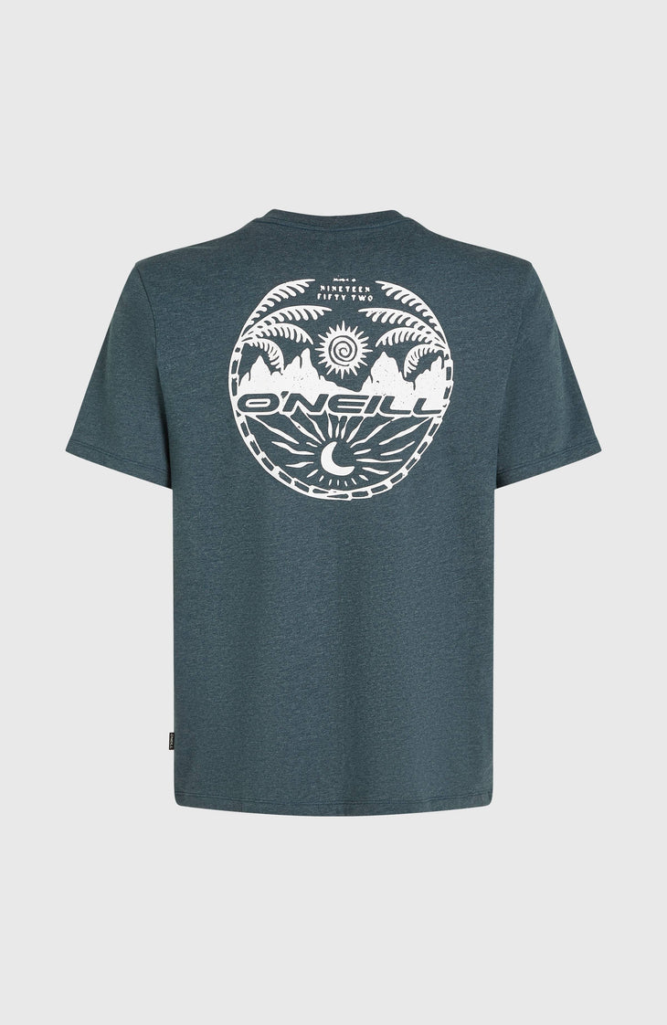 Back Print T-Shirt | Alma Steel Melange