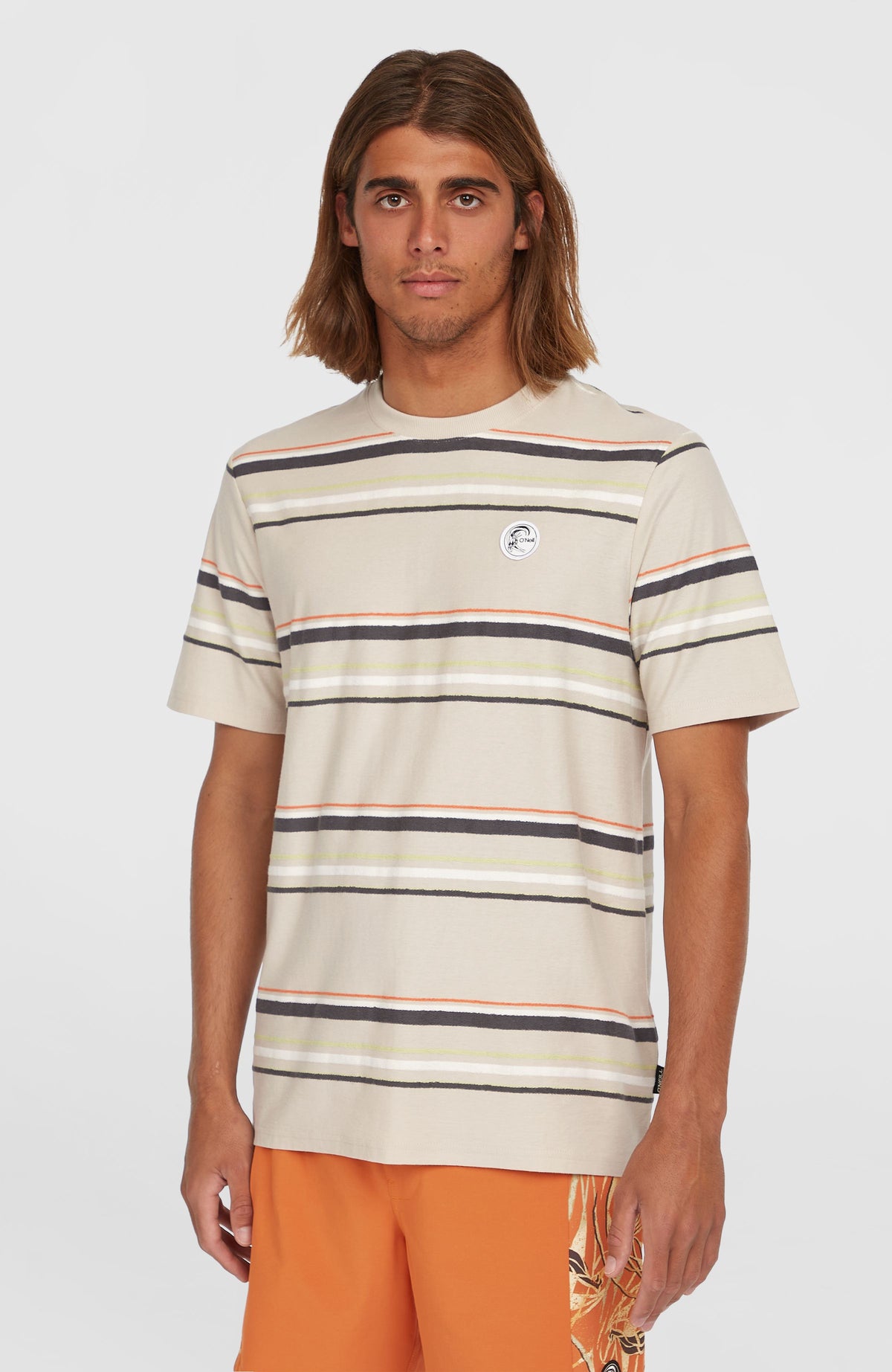 O'Riginals Stripe T-Shirt | Beige Originals Retro Stripe