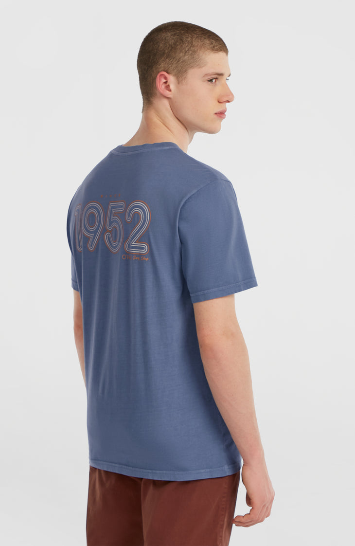 O'Riginals Retro Back-Print T-Shirt | Mozart Blue