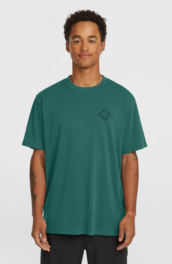 O'Neill Hybrid Polygiene Back-Print T-Shirt | Botanical Heat