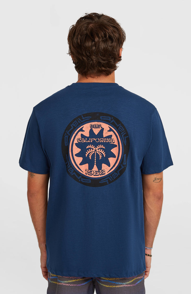 O’Neill Slub Back Print T-Shirt | English Evening