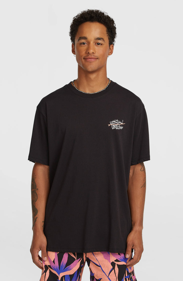O’Neill Retro Back Print T-Shirt | Black Out
