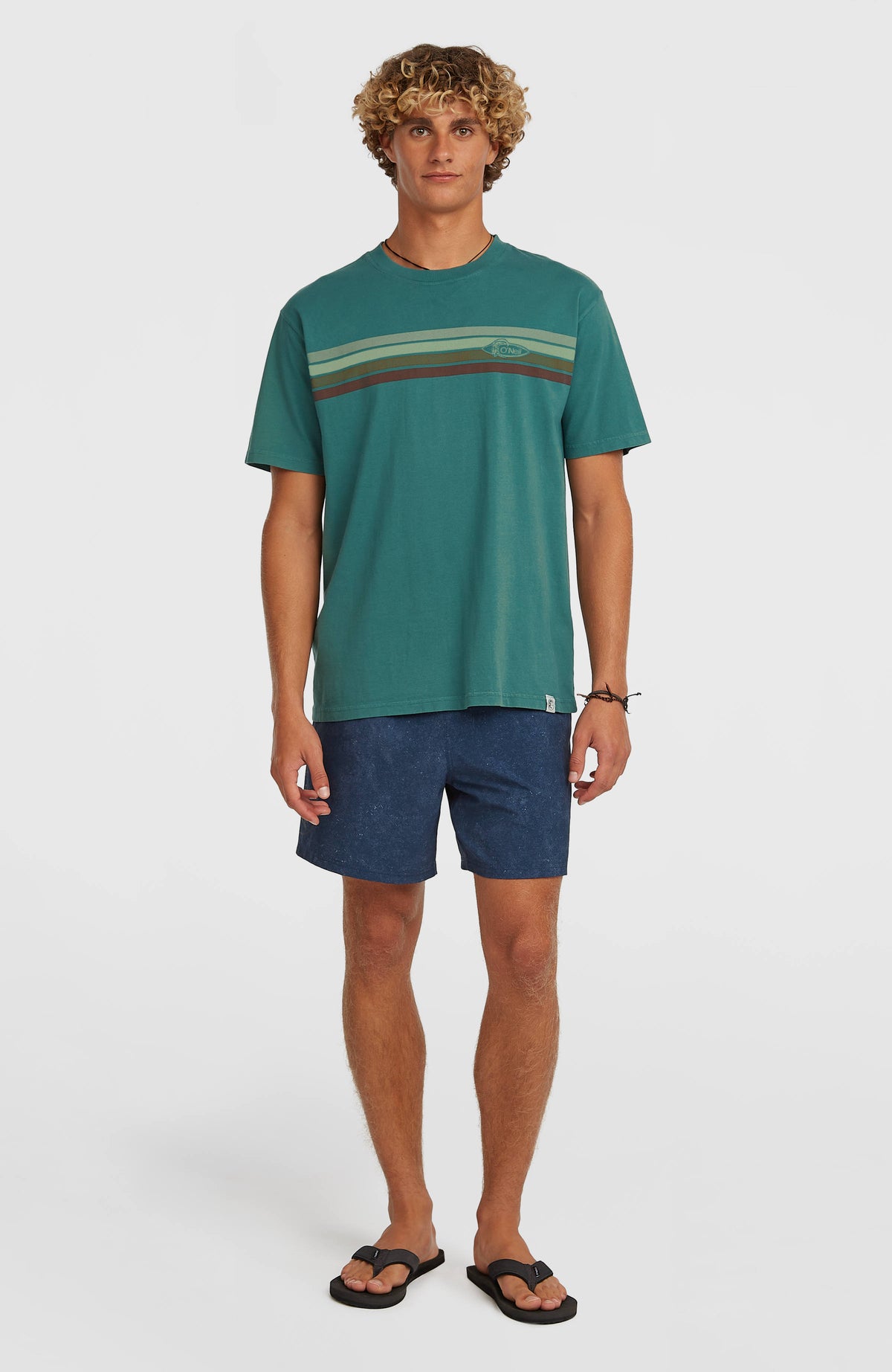 O'Riginals Front-Stripe T-Shirt | Botanical Heat