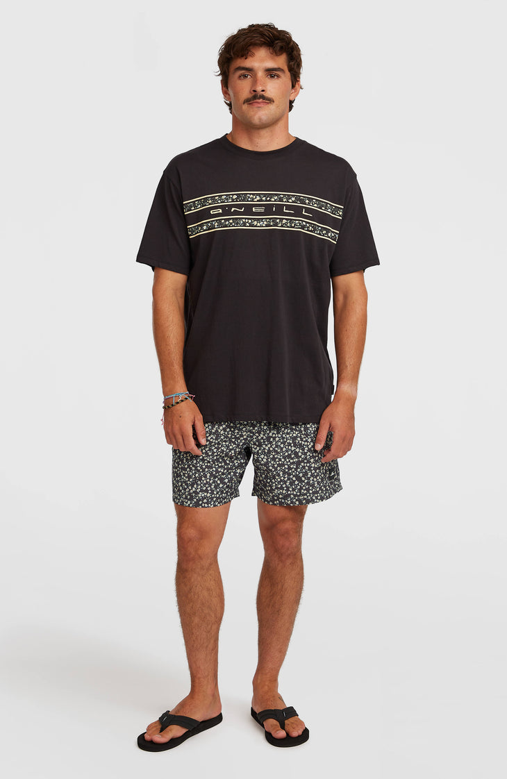 O’Neill Flower Stripe T-Shirt | Black Out