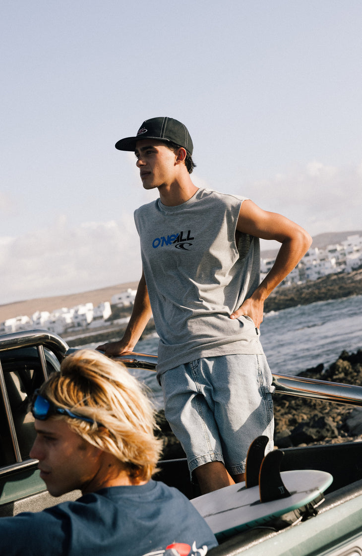 Essentials 90s Graphic Tank Top | Silver Melee