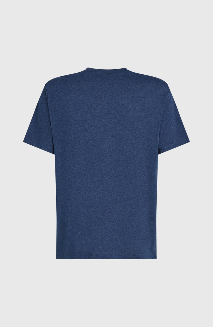 Melange Chest Print T-Shirt | English Evening