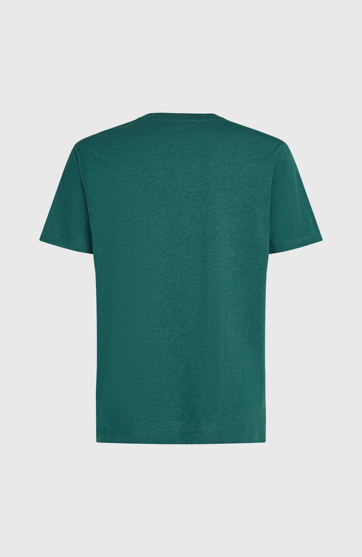 Melange Chest Print T-Shirt | Botanical Heat