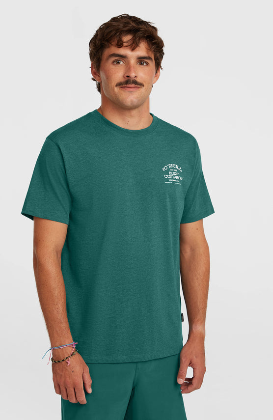 Melange Chest Print T-Shirt | Botanical Heat
