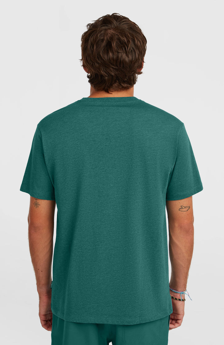 Melange Chest Print T-Shirt | Botanical Heat