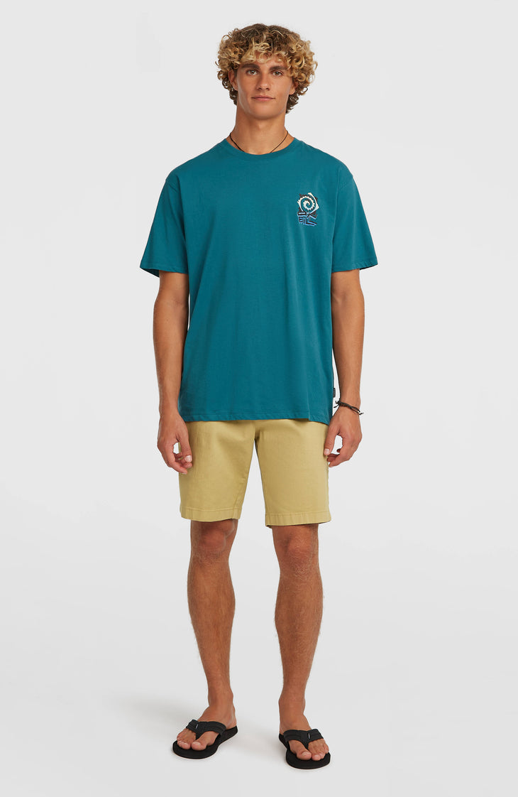Chest Print T-Shirt | Botanical Heat