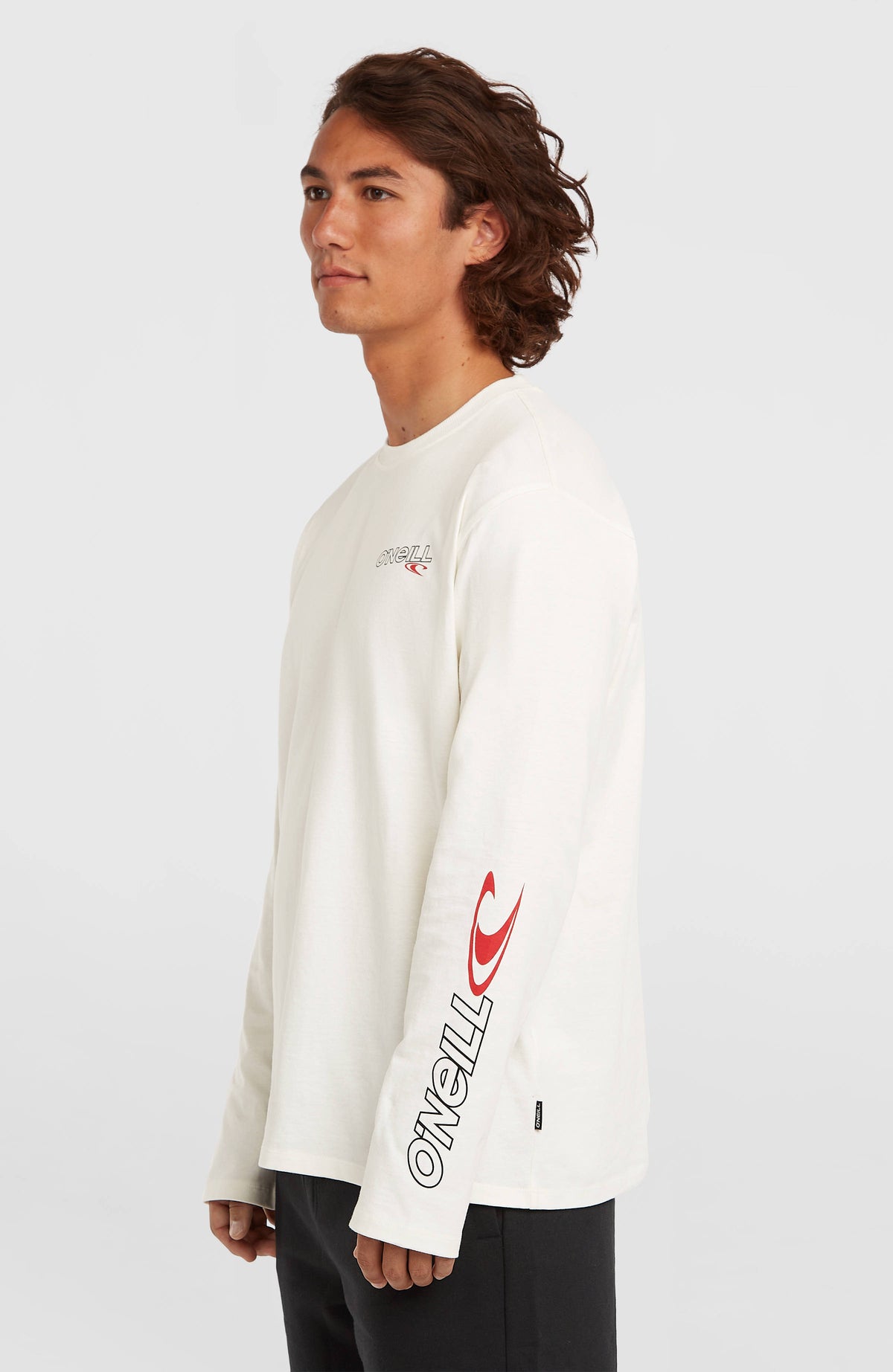 Essentials 90s Logo Long-Sleeve T-Shirt | Snow White
