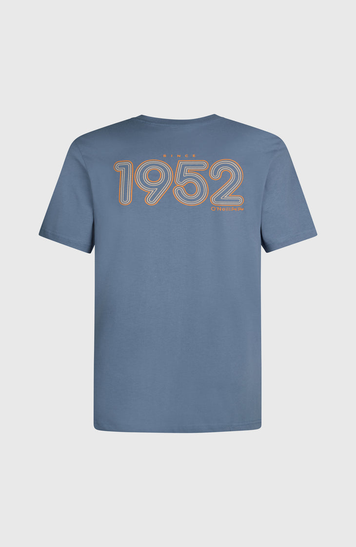 O'Riginals Retro Back-Print T-Shirt | Mozart Blue