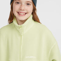 High-Pile Full-Zip Fleece | Lime Wash