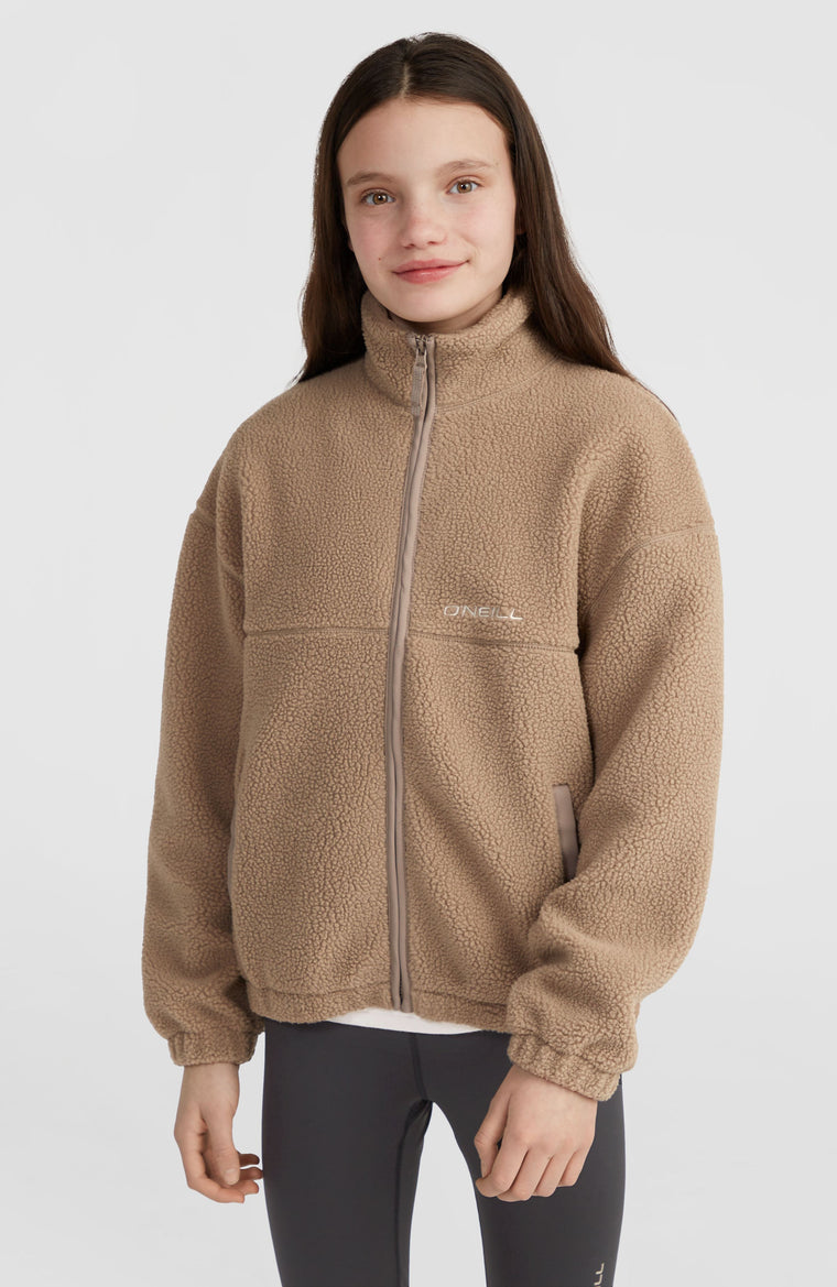 High-Pile Full-Zip Fleece | Concrete