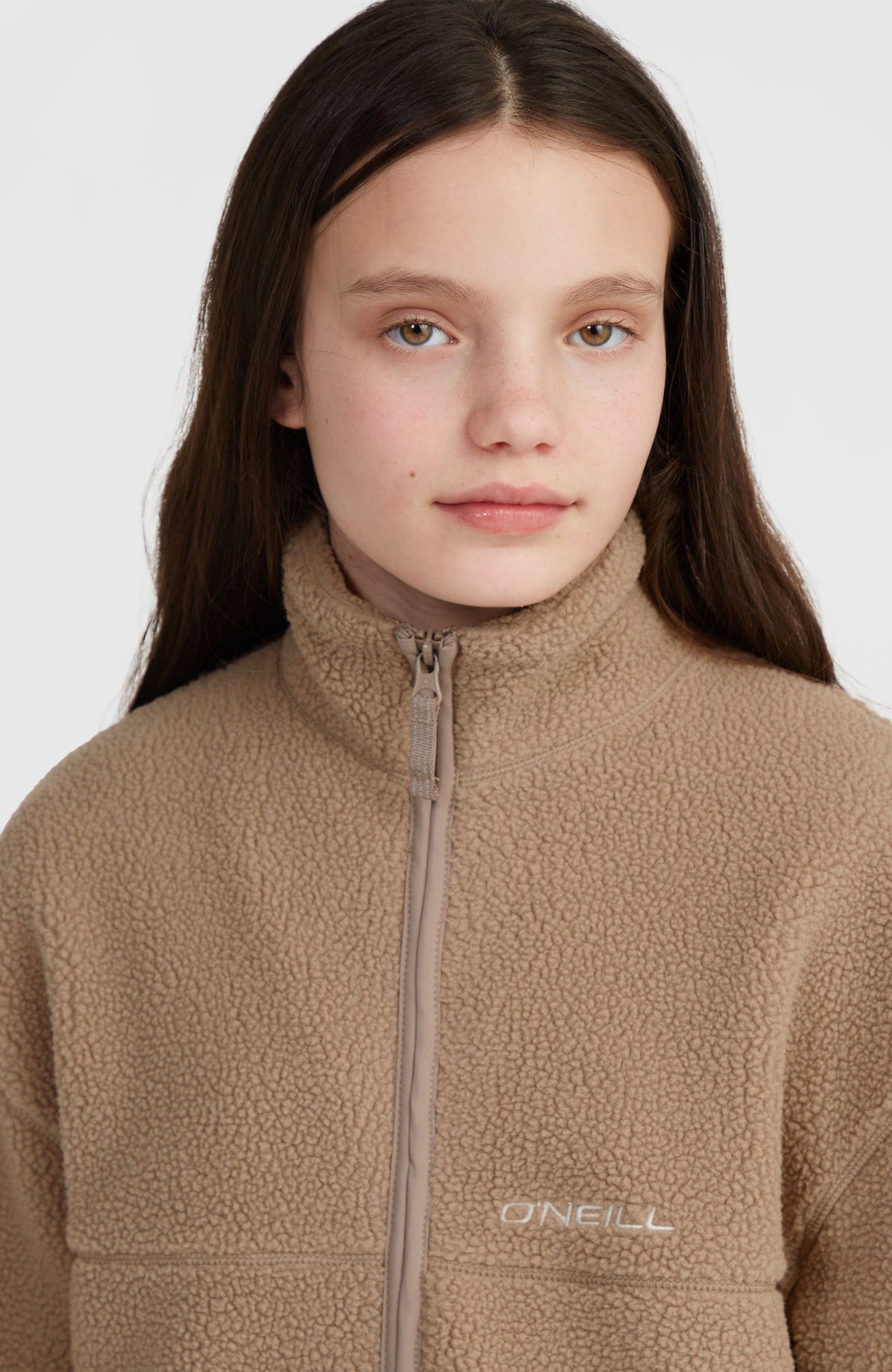 High-Pile Full-Zip Fleece | Concrete