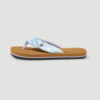 Ditsy Sun Sandals | Blue Tie Dye