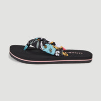 Ditsy Sun Sandals | Black/Blue Bluemchen