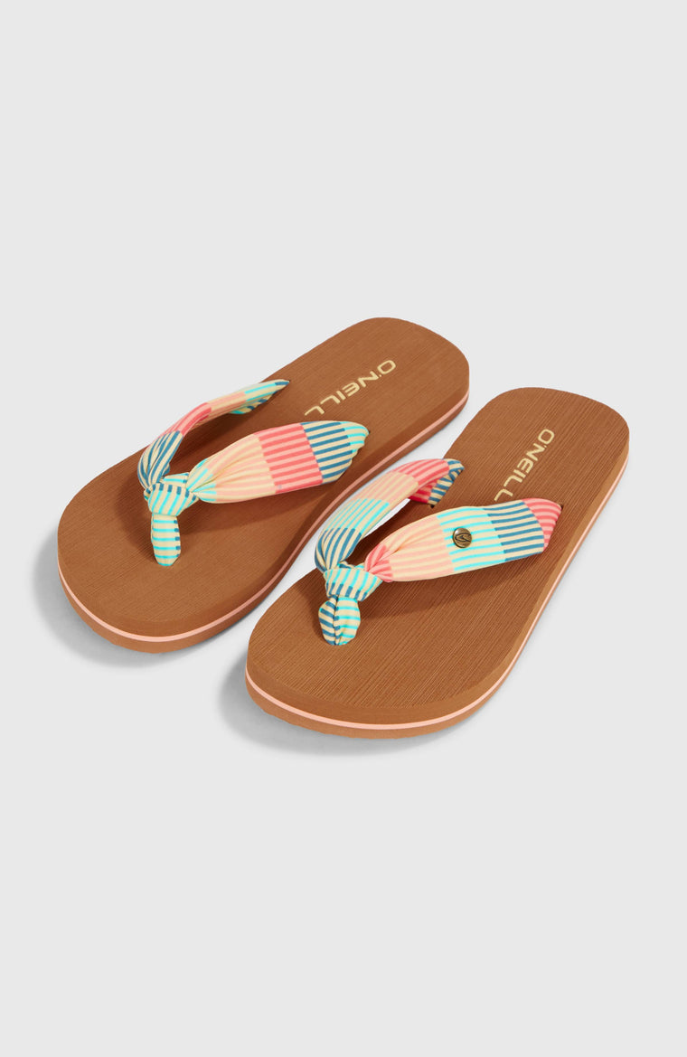 Ditsy Sun  Sandals | Stipple Stripe