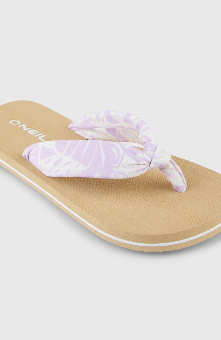 Ditsy Sun Sandals | Purple Island Sky