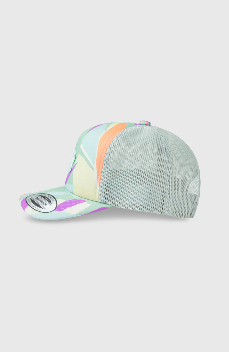 O'Neill Summer Camp Trucker Cap | Green Wmns Tropicana