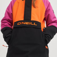 O'Riginals Snow Anorak Jacket | Fuchsia Red Colour Block