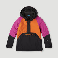 O'Riginals Snow Anorak Jacket | Fuchsia Red Colour Block