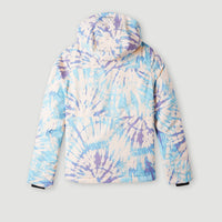 Lite Printed Snow Jacket | Pink Tie Dye