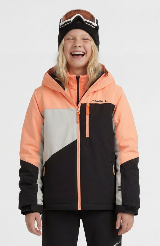FWC'Cruz Triple Snow Jacket | Funky Peach Colour Block