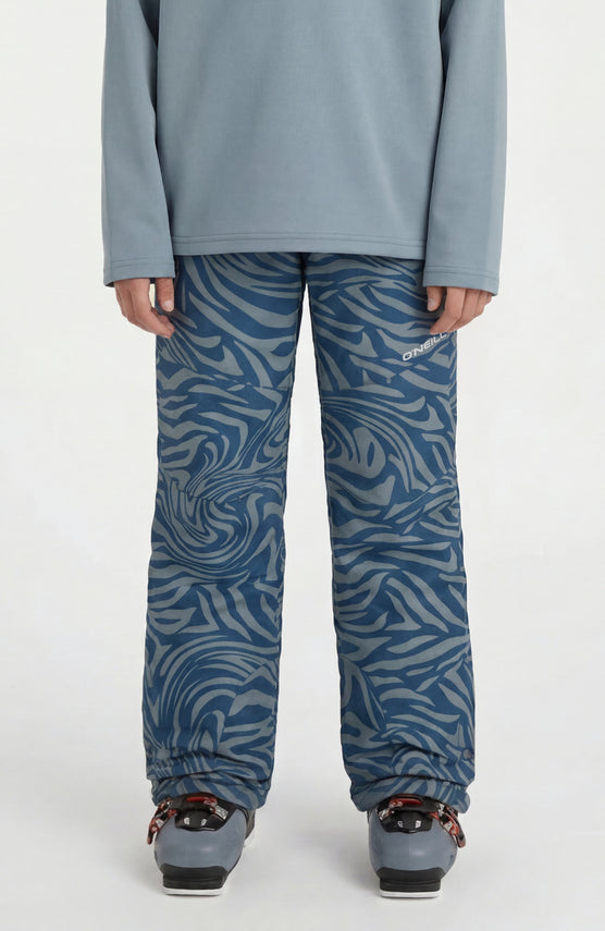 FWC'Cruz Snow Pants | Blue Swirl Zebra