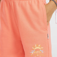 Heart Sweatshorts | Coral Pink