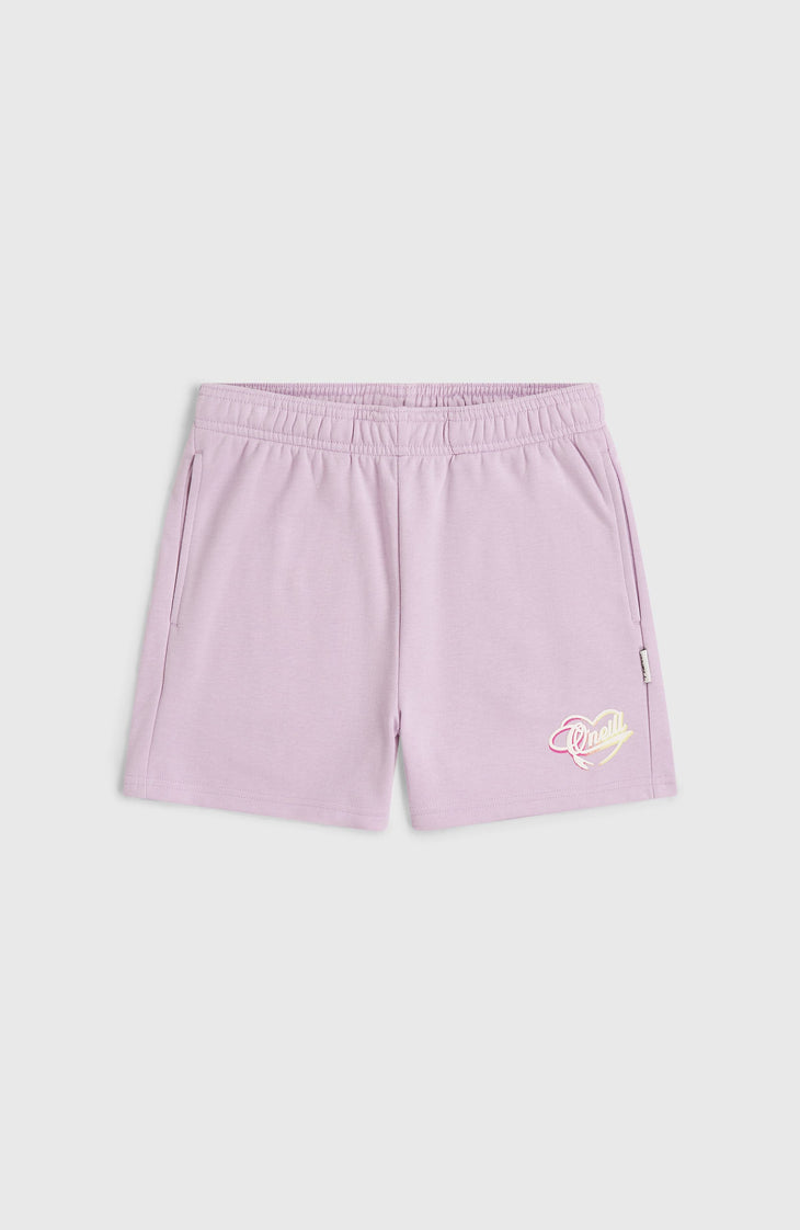 Essentials Script Sweatshorts | Pale Lavender