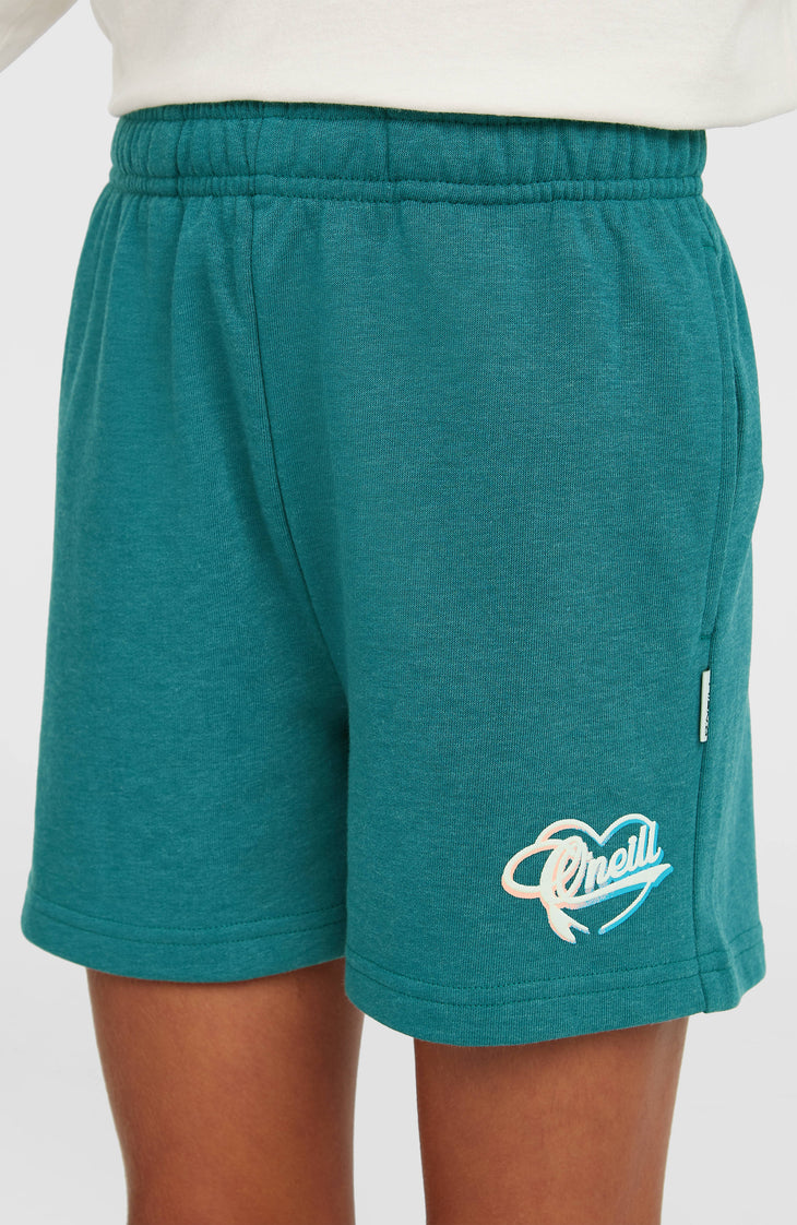 Essentials Script Sweatshorts | Botanical Heat