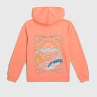 Back Print Hoodie | Coral Pink