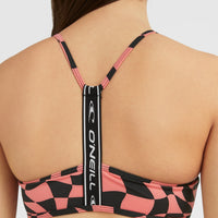 Sportclub Active Bralette Bikini Set | Pink Checkboard