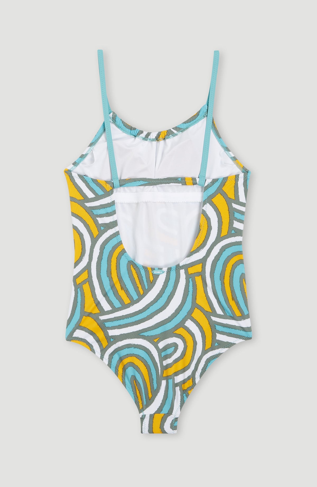 Mix and Match Cali Swimsuit | Blue Rainbow Stripe