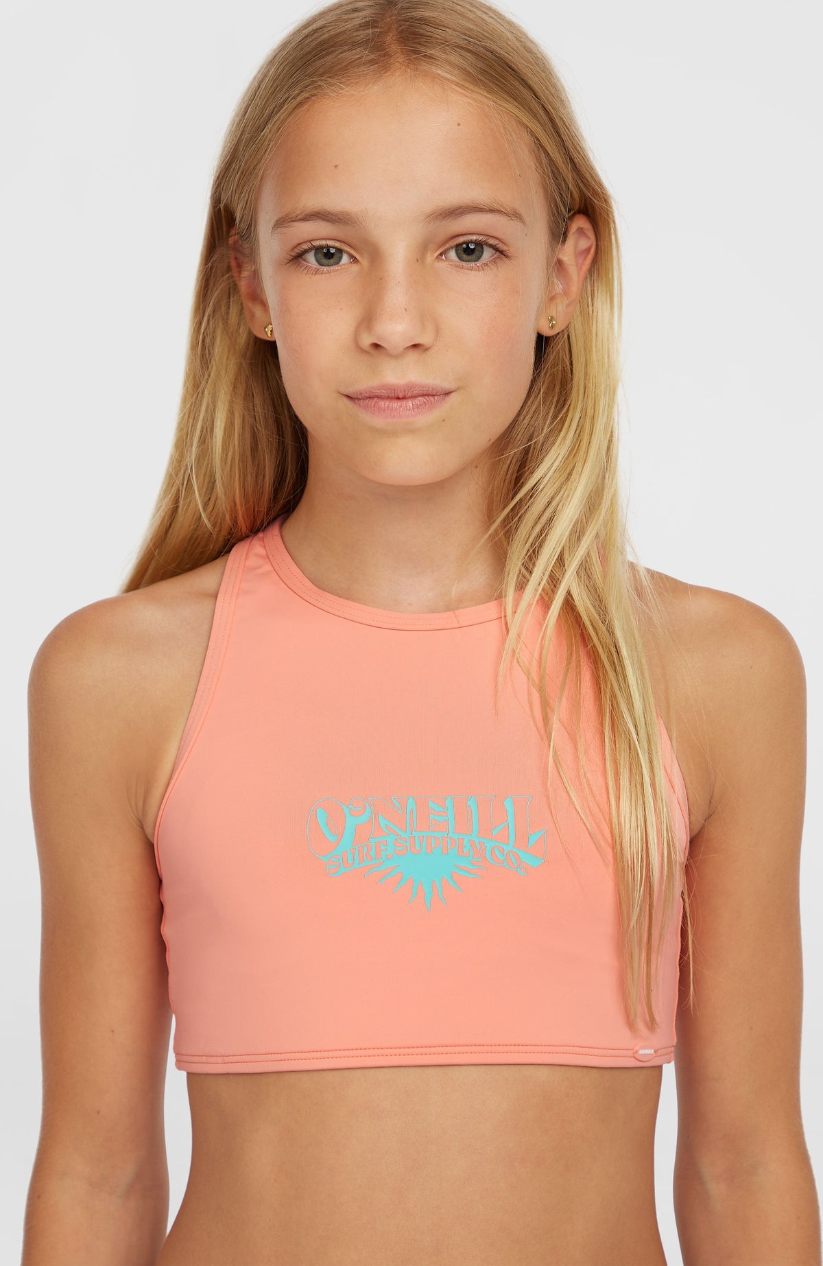 Cali Holiday Bikini Set | Coral Pink Colour Block