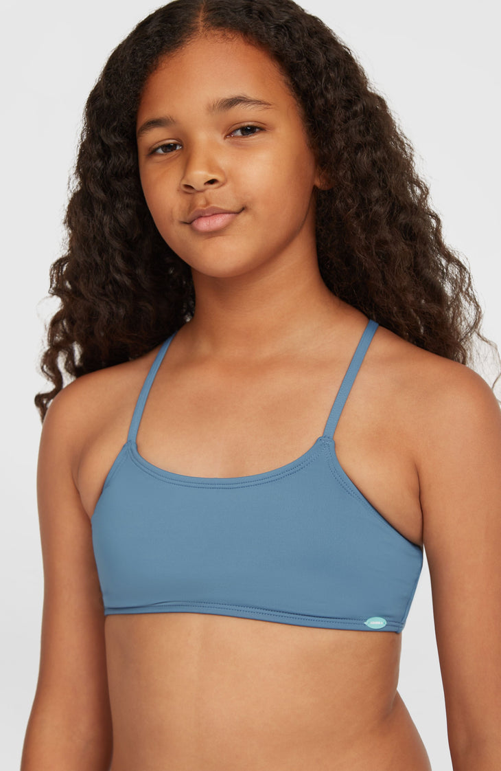 Essentials Bralette Bikini Set | Copen Blue