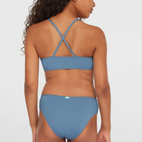 Essentials Bralette Bikini Set | Copen Blue