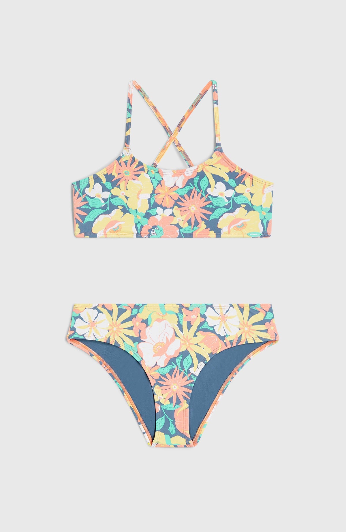 Essentials Bralette Bikini Set | Blue Santa Monica