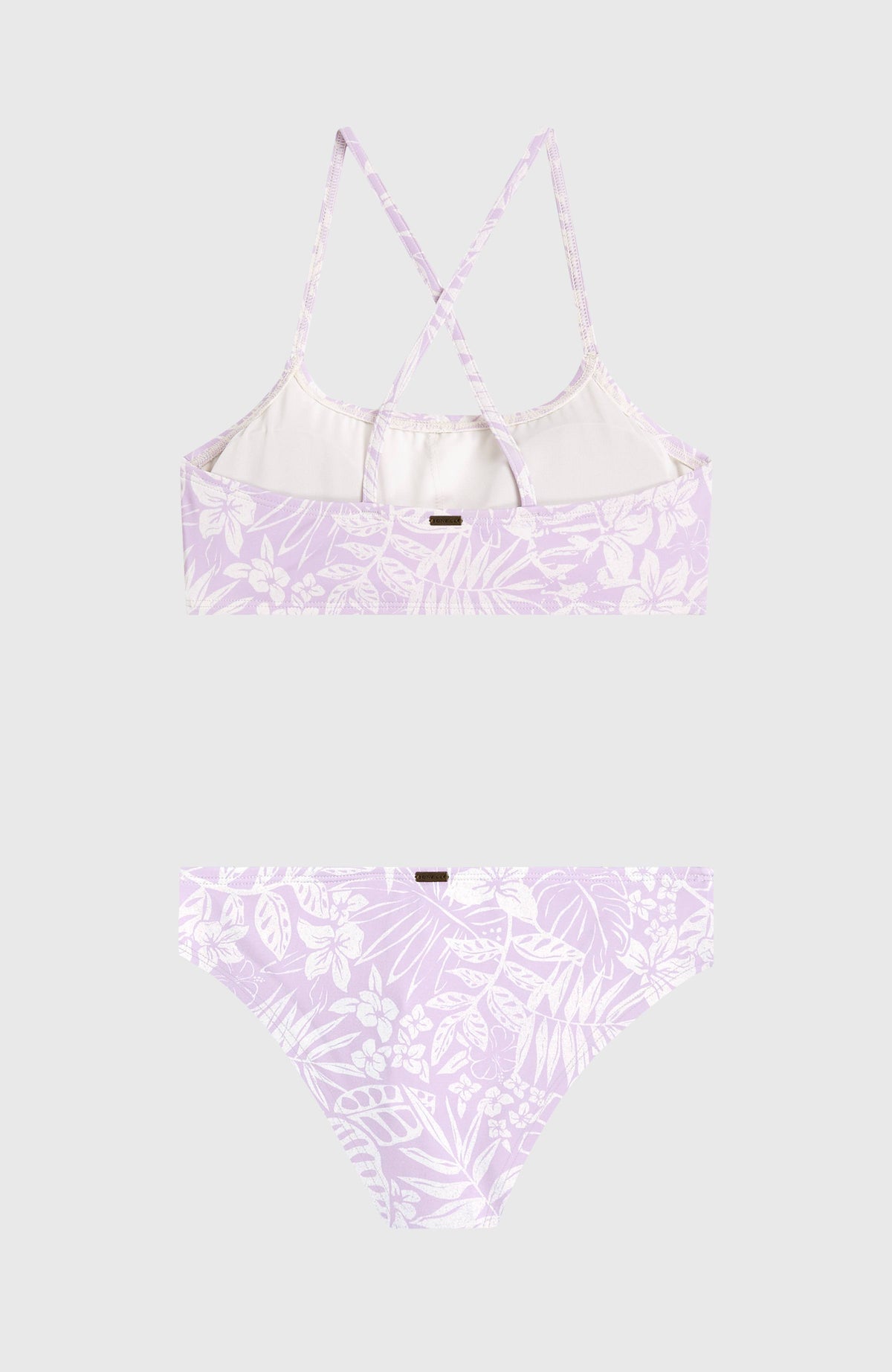 Essentials Bralette Bikini Set | Purple Island Sky