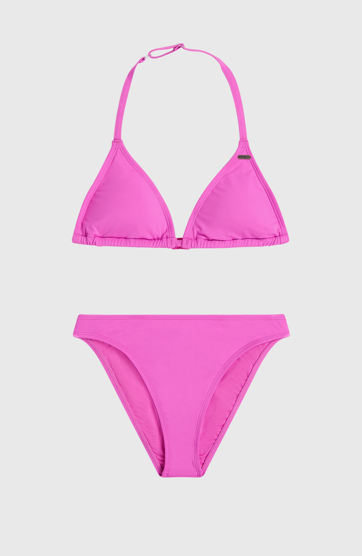 Essentials Triangle Bikini Set | Electric Fuschia