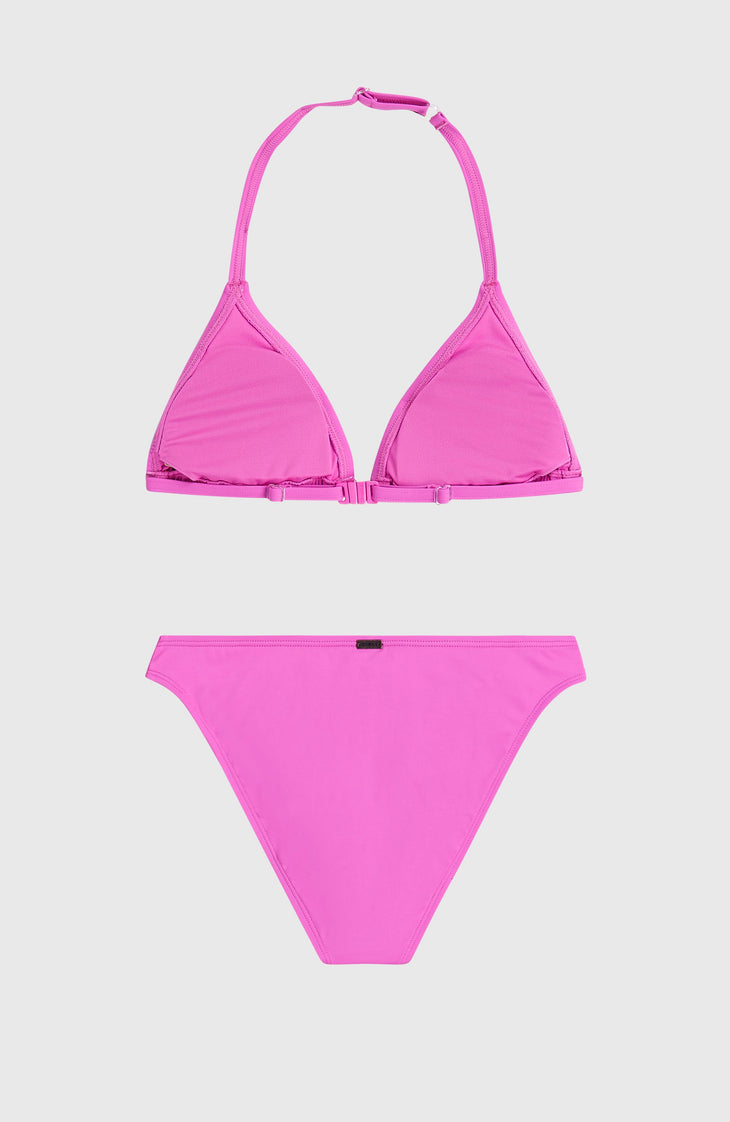 Essentials Triangle Bikini Set | Electric Fuschia