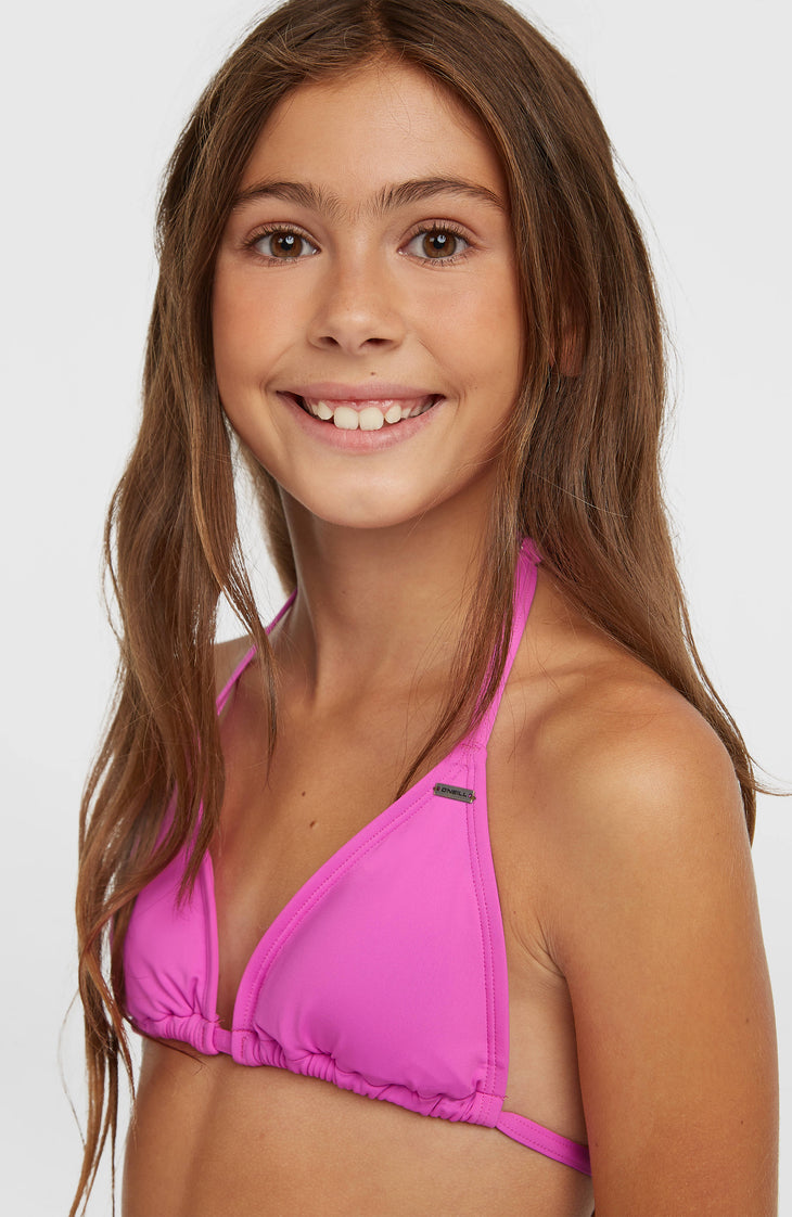 Essentials Triangle Bikini Set | Electric Fuschia