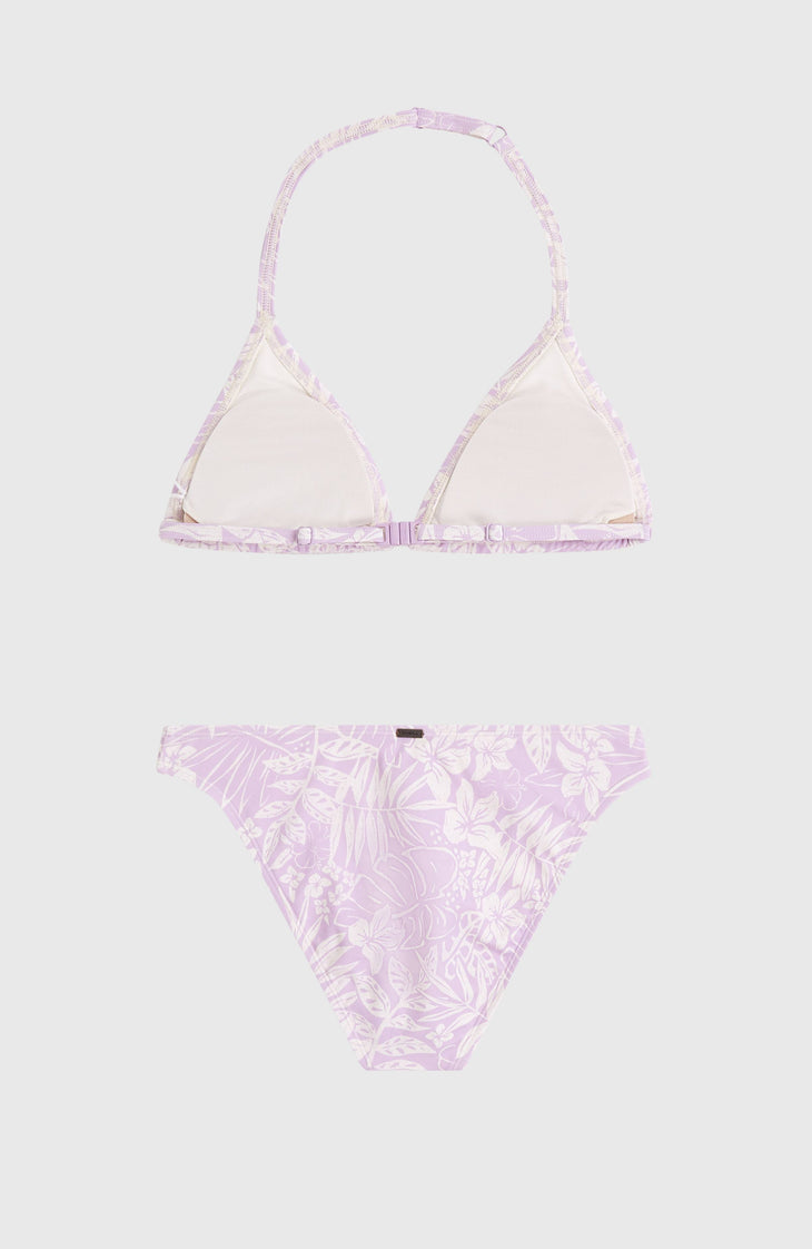 Essentials Triangle Bikini Set | Purple Island Sky